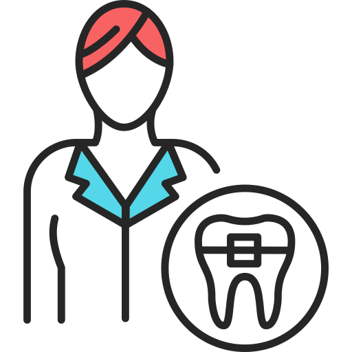 Orthodontist Generic Outline Color icon