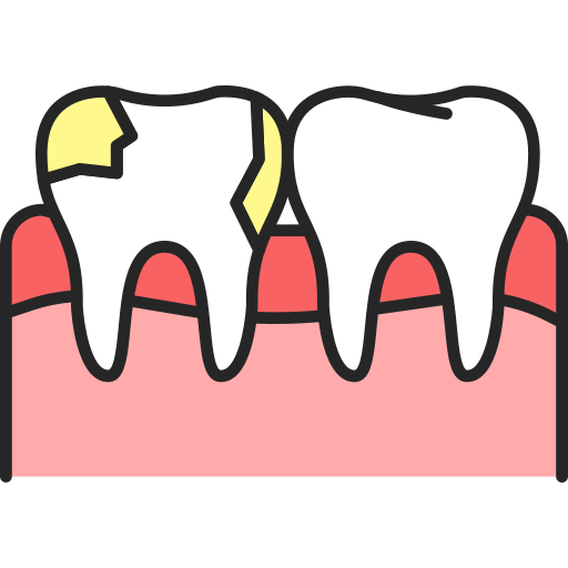 próchnica zębów Generic Outline Color ikona