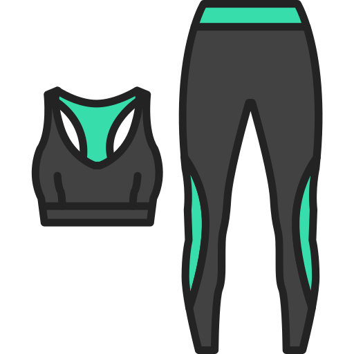 ropa deportiva Generic Outline Color icono