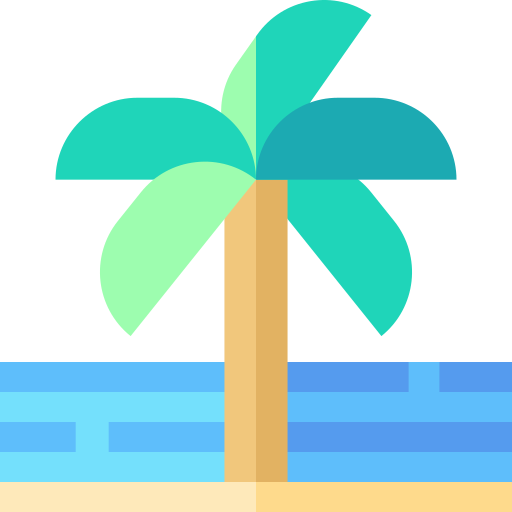 Palm tree Basic Straight Flat icon