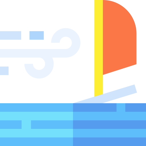 windsurfen Basic Straight Flat icon