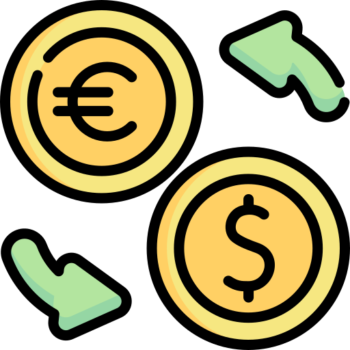 cambio de divisas Special Lineal color icono