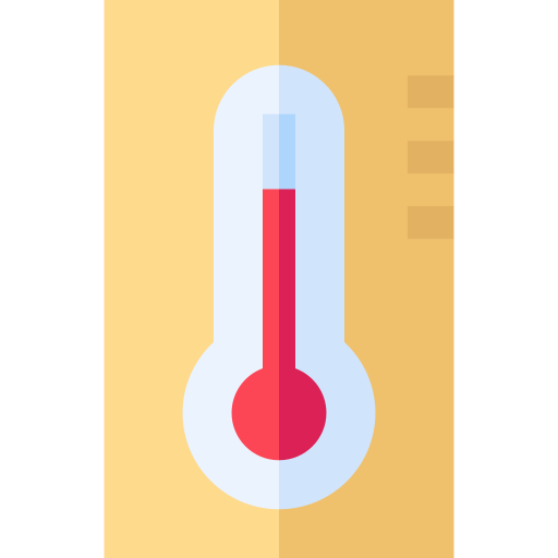 hohe temperatur Basic Straight Flat icon