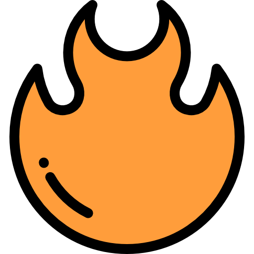 Fire Detailed Rounded Lineal color icon