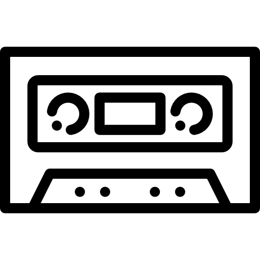 카세트 Detailed Rounded Lineal icon