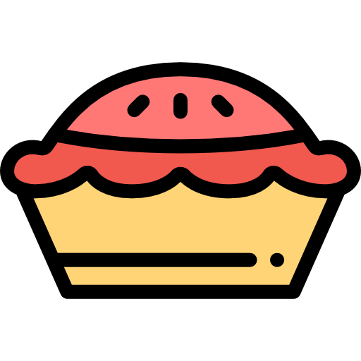 Pie Detailed Rounded Lineal color icon