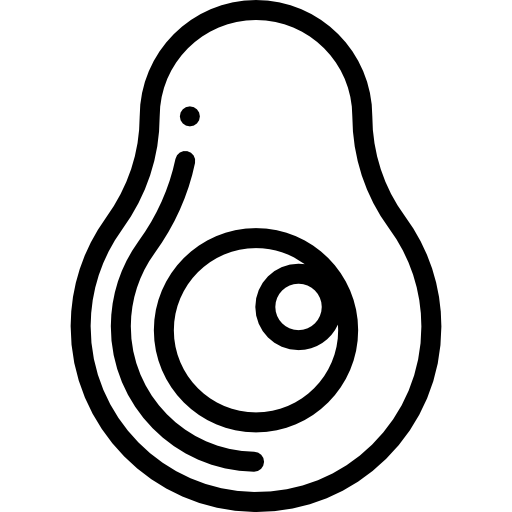 アボカド Detailed Rounded Lineal icon