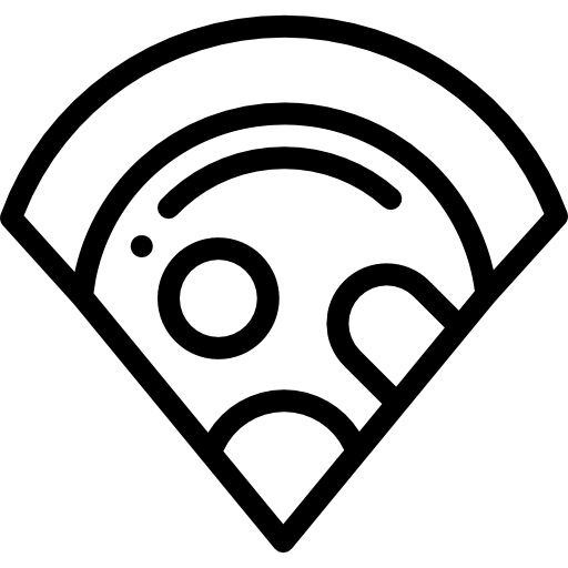 피자 Detailed Rounded Lineal icon