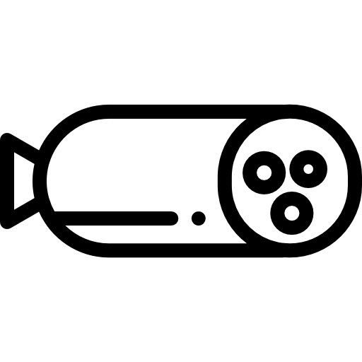Салями Detailed Rounded Lineal иконка