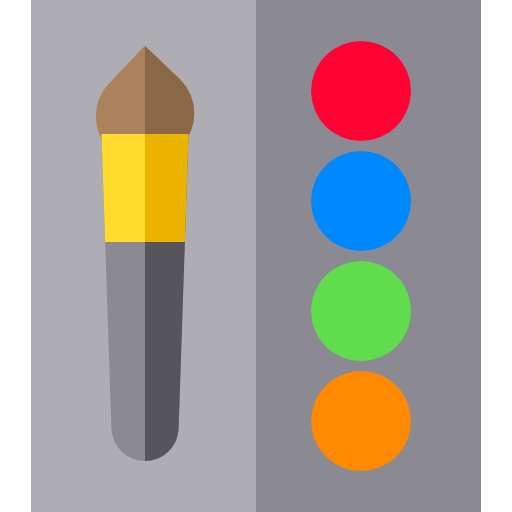 farba Basic Straight Flat ikona