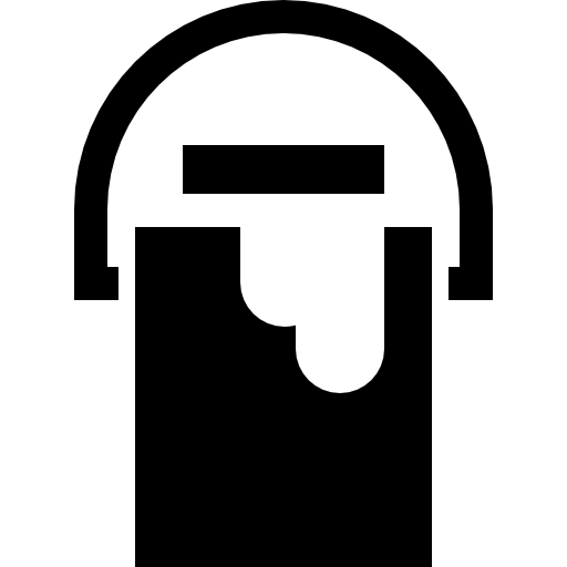버킷 Basic Straight Filled icon