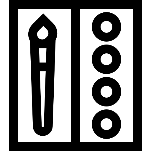 farba Basic Straight Lineal ikona