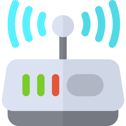 enrutador Basic Rounded Flat icono