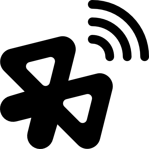 bluetooth Basic Rounded Filled icono