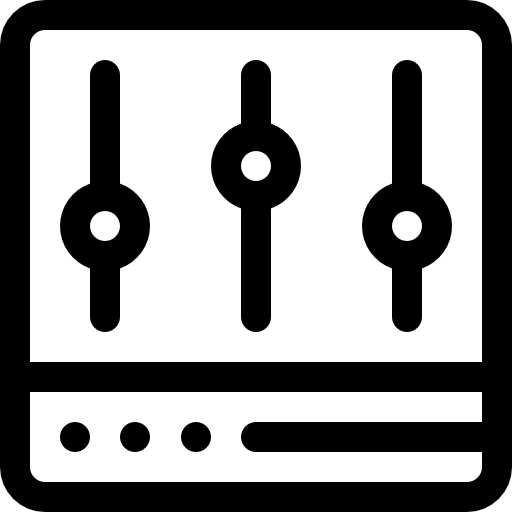 평형 장치 Basic Rounded Lineal icon