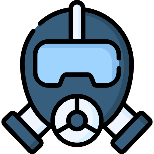 Gas mask Special Lineal color icon