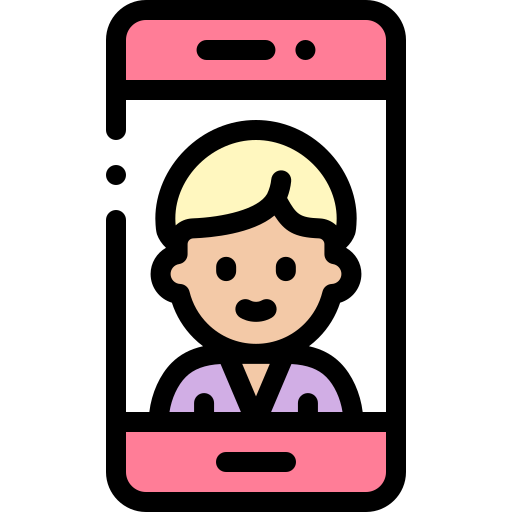 Videocall Detailed Rounded Lineal color icon