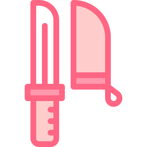 칼 Detailed color Lineal color icon
