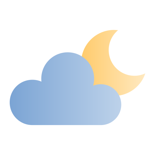 曇りの夜 Generic Flat Gradient icon