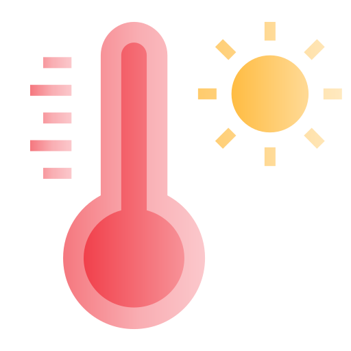 Горячая температура Generic Flat Gradient иконка