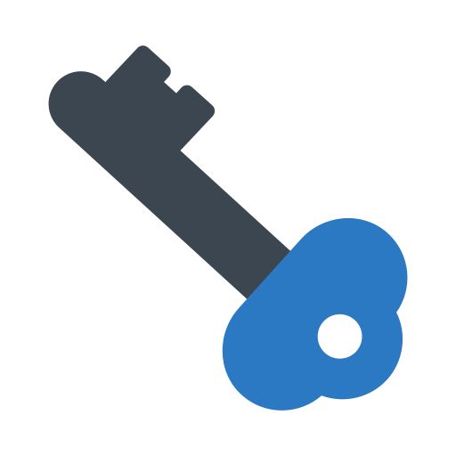llave inteligente Generic Blue icono