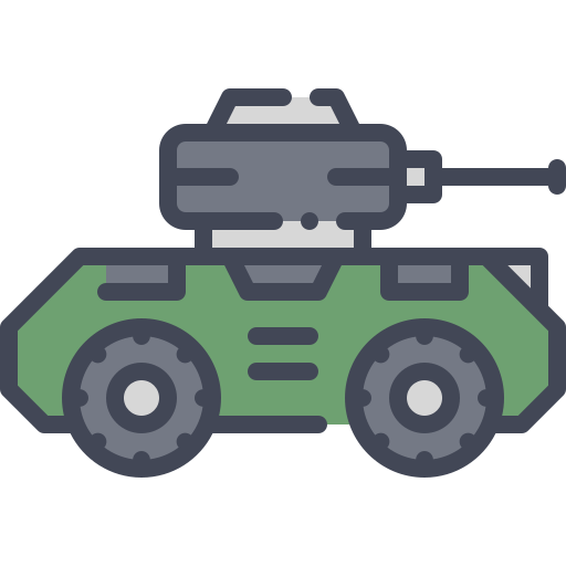 Armored vehicle Generic Outline Color icon
