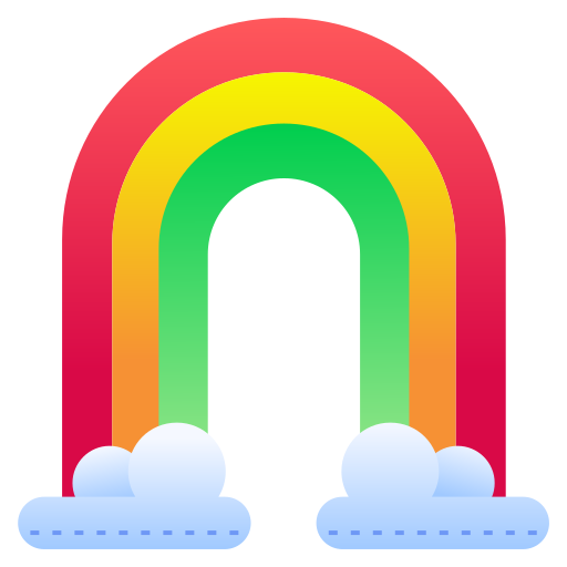 arcoíris Generic Flat Gradient icono