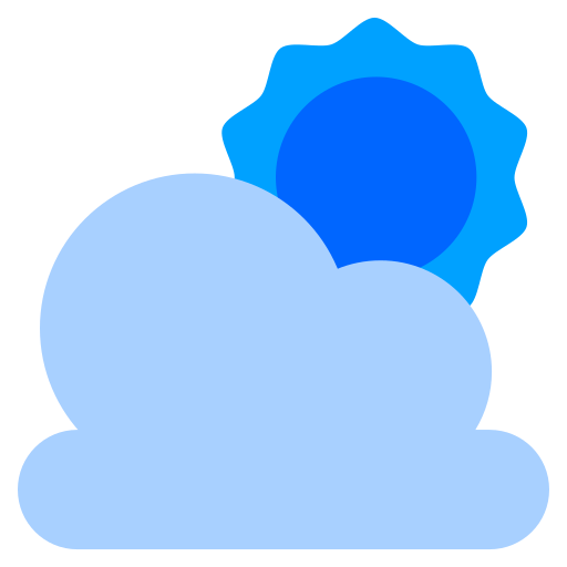bewolkte dag Generic Blue icoon