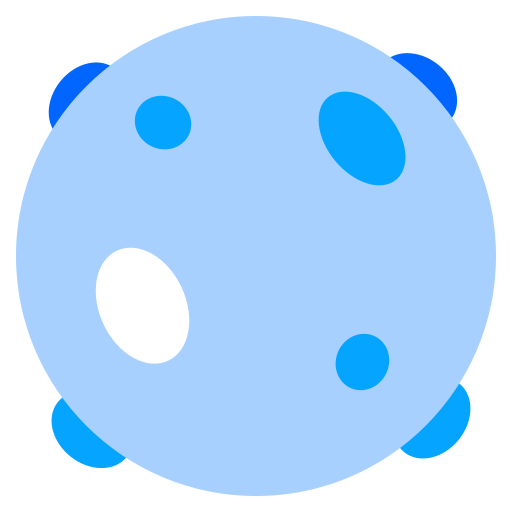 Full moon Generic Blue icon
