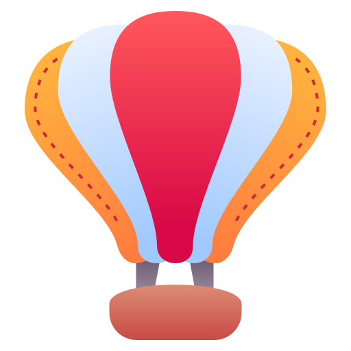 balon na gorące powietrze Generic Flat Gradient ikona
