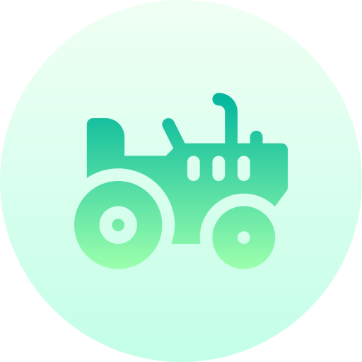 Tractor Basic Gradient Circular icon