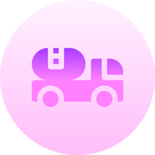 트럭 Basic Gradient Circular icon