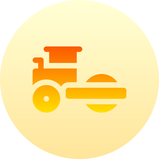 tracteur à rouleaux Basic Gradient Circular Icône