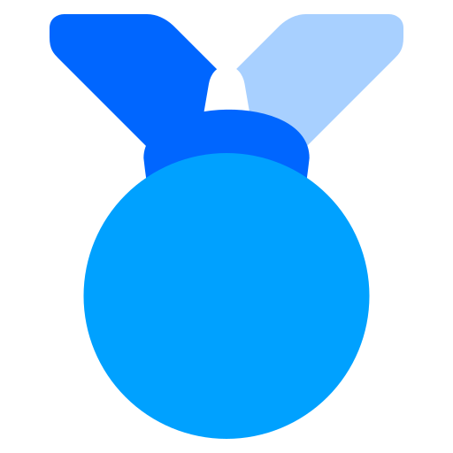 médaille de bronze Generic Blue Icône