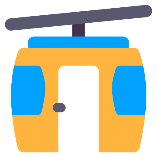teleférico Generic Flat icono