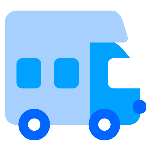 camper busje Generic Blue icoon