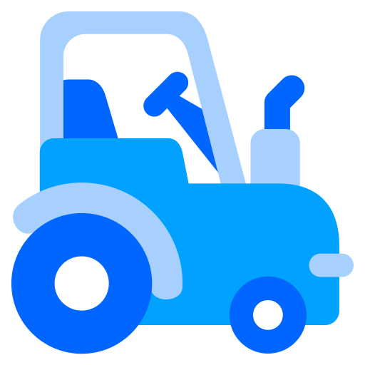 landbouw voertuig Generic Blue icoon