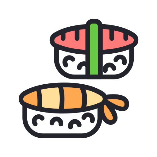 sushi Generic Outline Color ikona