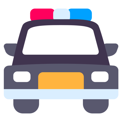 politieauto Generic Flat icoon