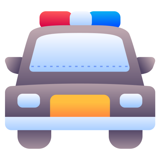 auto della polizia Generic Flat Gradient icona