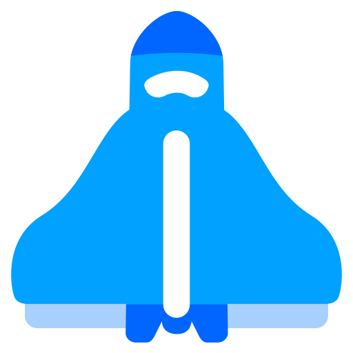 Spaceship Generic Blue icon