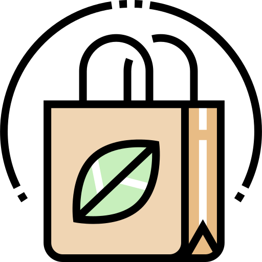 紙袋 Detailed Straight Lineal color icon