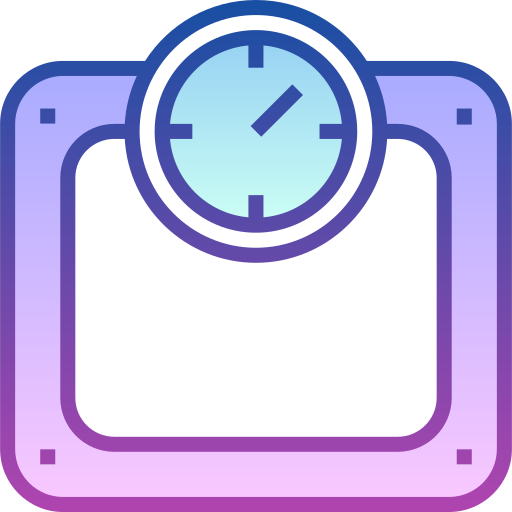 Weight scale Detailed bright Gradient icon