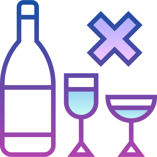 No alcohol Detailed bright Gradient icon