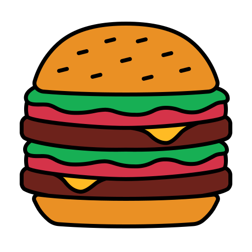 burger Andinur Lineal color icon