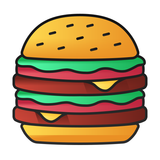 hamburguesa Andinur Lineal Color Gradient icono