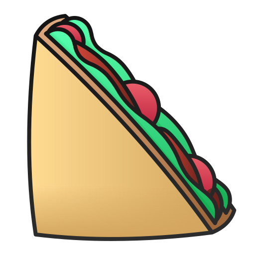 sandwich Andinur Lineal Color Gradient icoon