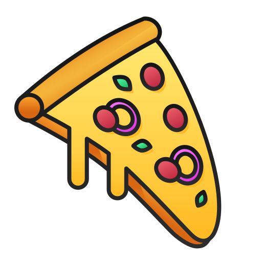 pizza Andinur Lineal Color Gradient icono