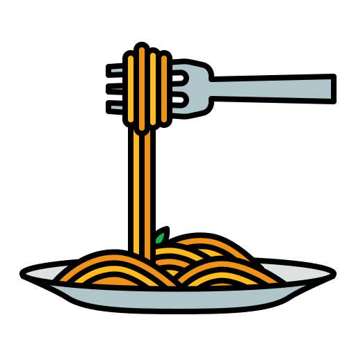spaghetti Andinur Lineal color ikona