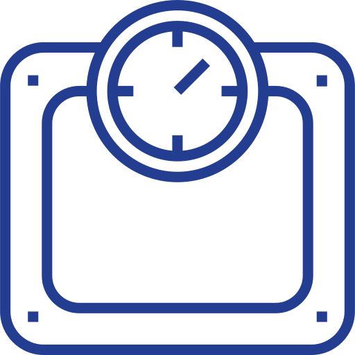 Weight scale Detailed bright Lineal icon